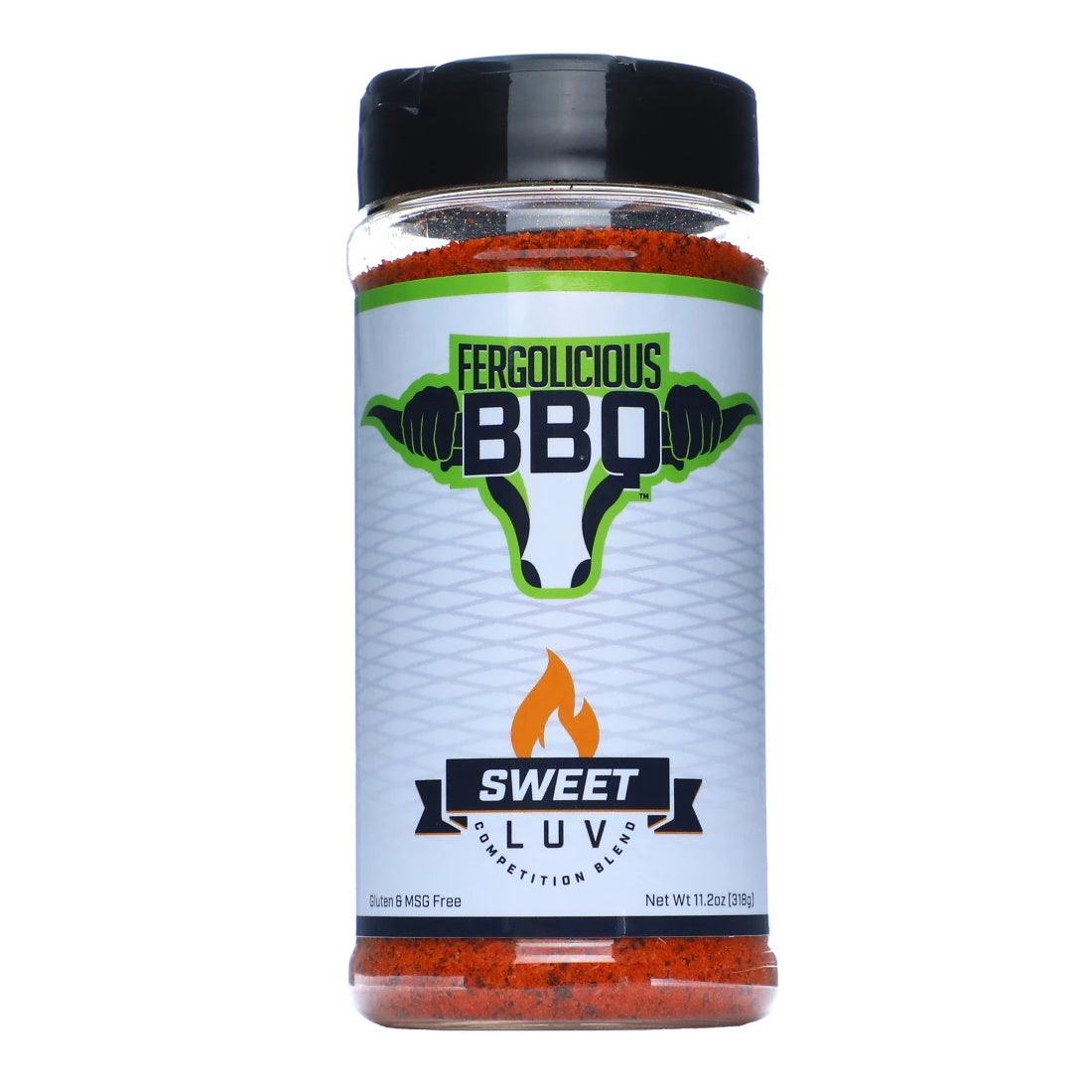 Fergolicious Sweet Luv BBQ Rub - Authentic Kansas City Style Seasoning for Pork, Poultry, Beef & Seafood (318g)