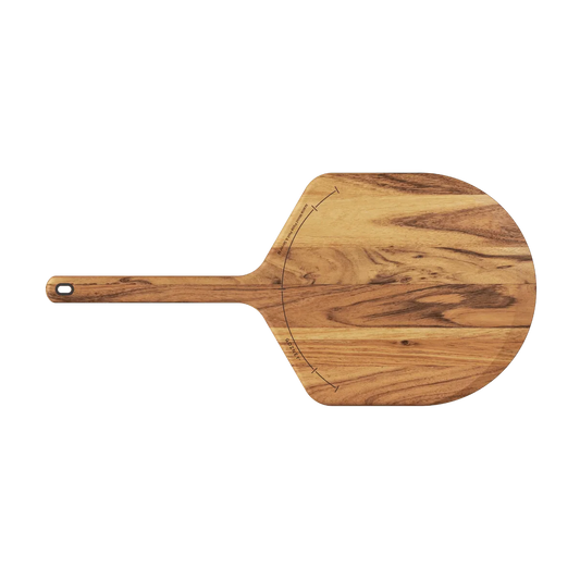 Gozney Acacia Wood Pizza Peel & Server - Premium FSC Certified Hardwood for Easy Pizza Building, Launching, and Serving