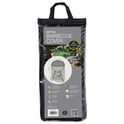 Durable 57cm Kettle Barbecue Cover - Waterproof, UV Protection & Secure Fit