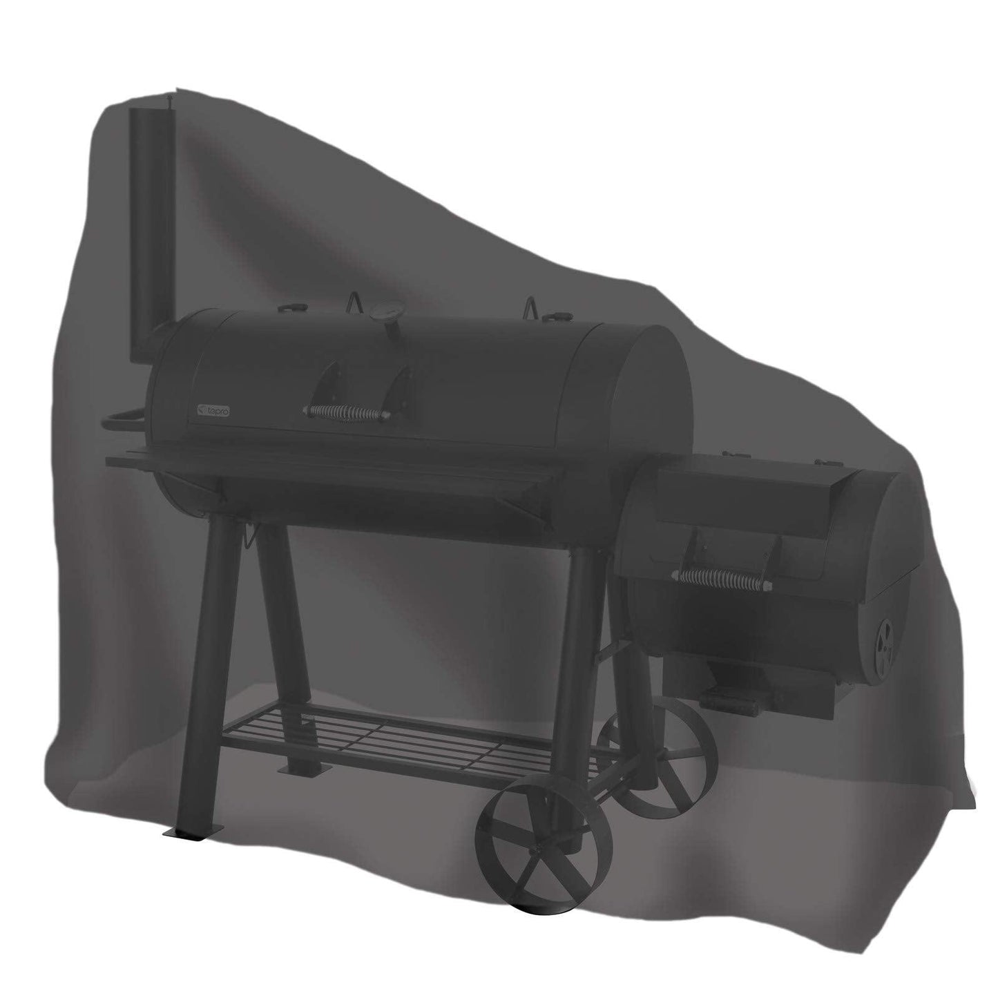 Durable Large Offset Smoker Cover for Tepro Milwaukee, Indianapolis & Char-Griller Grand Champ - Weatherproof & UV Resistant