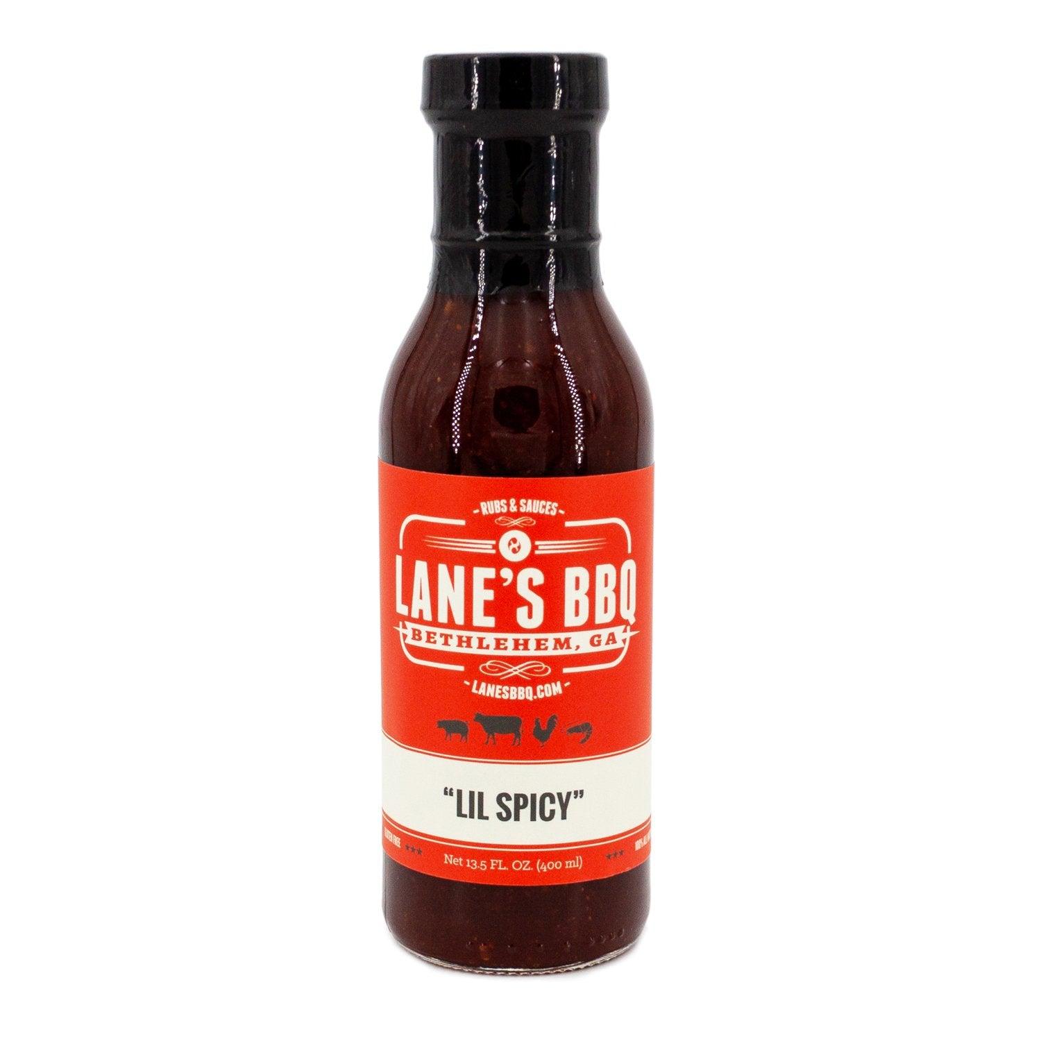 'Lil Spicy Sauce Lane's BBQ - Sweet & Tangy with a Kick (382g)