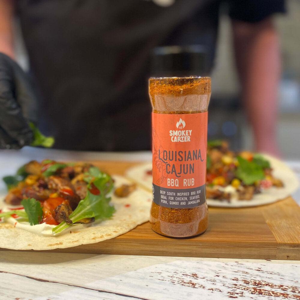 Authentic Louisiana Cajun BBQ Rub Seasoning - 100g - Versatile Spice Blend for Chicken, Seafood, and Vegetables