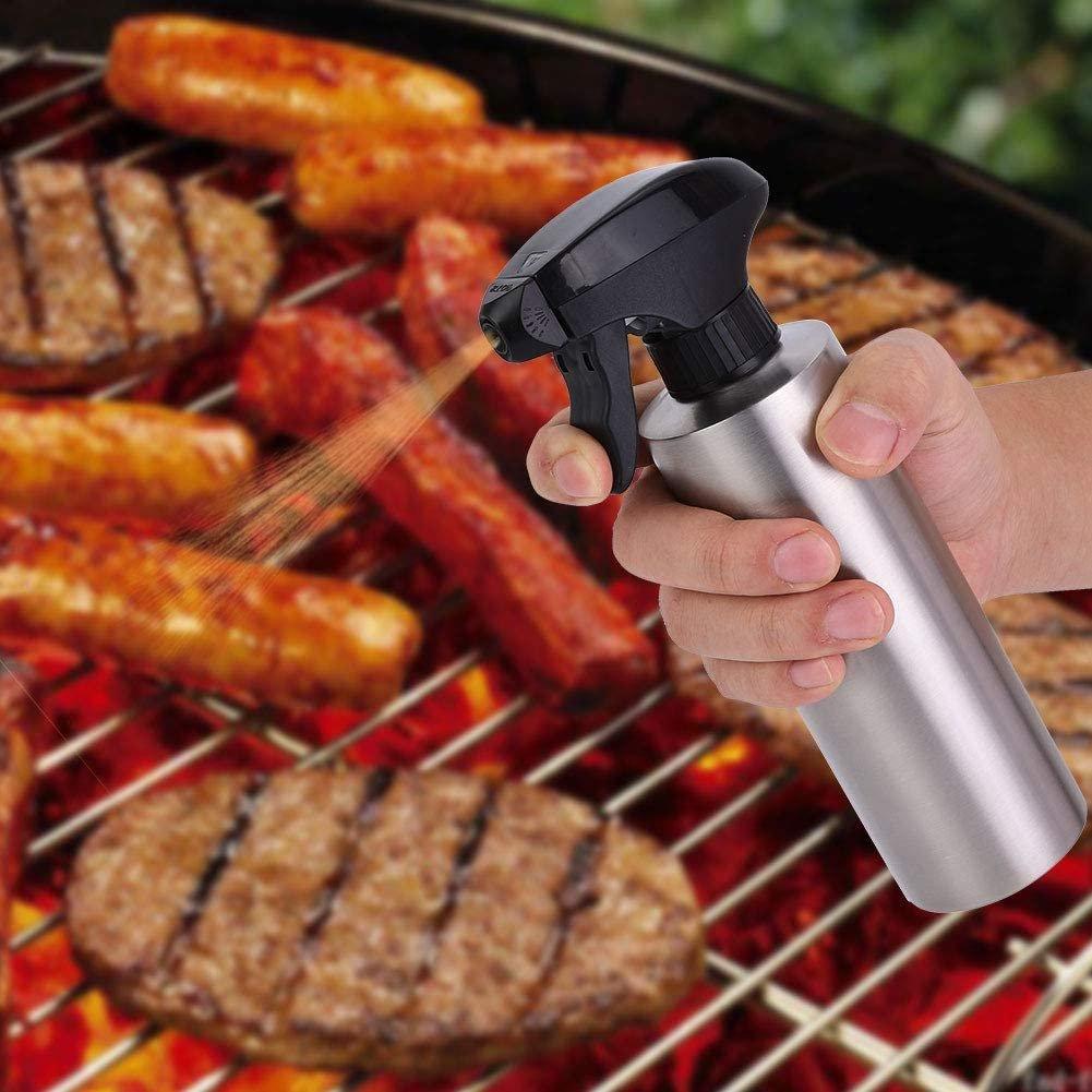 Angus & Oink Stainless Steel Marinade Spray Bottle - 350ml Capacity for BBQ & Grilling