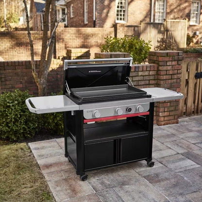 Weber Slate GPD 76cm Premium Gas BBQ Griddle with High-Heat Searing and Digital Temperature Display