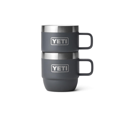 Yeti Rambler 6oz Stackable Mugs - Pack of 2 - Insulated Ceramic Lined Drinkware