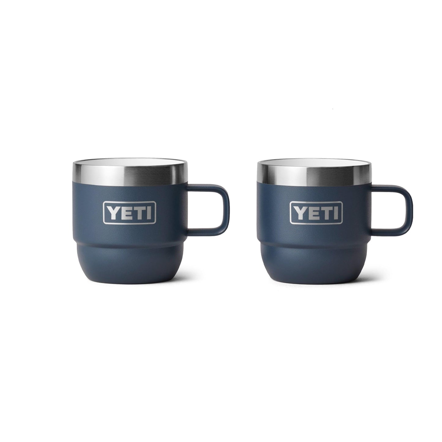 Yeti Rambler 6oz Stackable Mugs - Pack of 2 - Insulated Ceramic Lined Drinkware