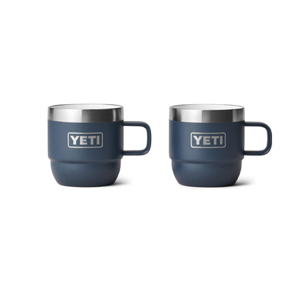 Yeti Rambler 6oz Stackable Mugs - Pack of 2 - Insulated Ceramic Lined Drinkware