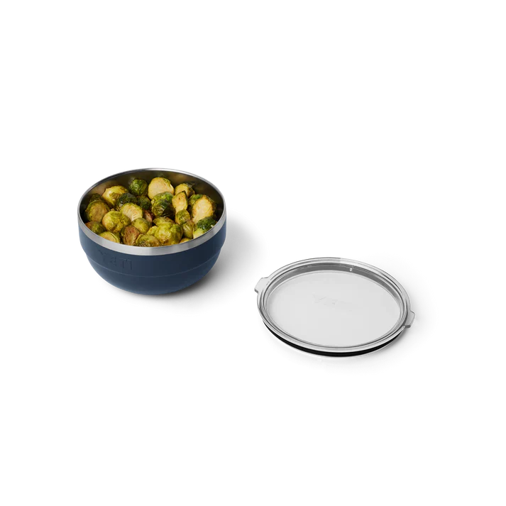 Yeti Navy Blue Medium 1.9L Insulated Bowl with Lid - Perfect for Camping and Outdoor Events