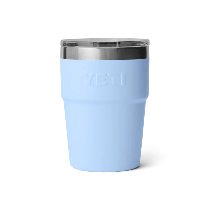Yeti Rambler 16oz Stackable Insulated Cup - Big Sky Blue | Durable & Portable Drinkware
