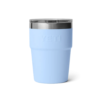 Yeti Rambler 16oz Stackable Insulated Cup - Big Sky Blue | Durable & Portable Drinkware