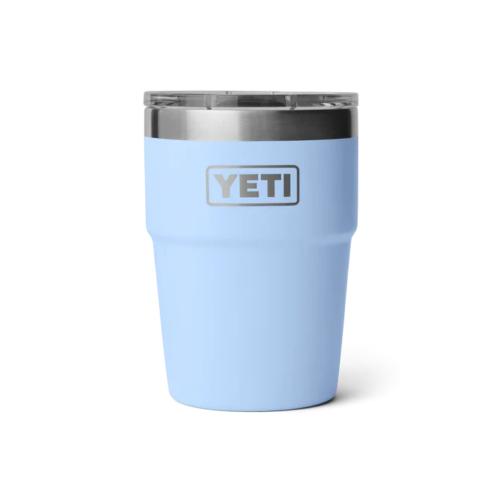 Yeti Rambler 16oz Stackable Insulated Cup - Big Sky Blue | Durable & Portable Drinkware