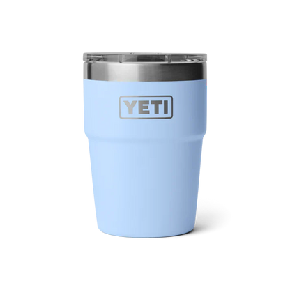 Yeti Rambler 16oz Stackable Insulated Cup - Big Sky Blue | Durable & Portable Drinkware