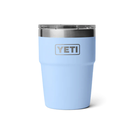 Yeti Rambler 16oz Stackable Insulated Cup - Big Sky Blue | Durable & Portable Drinkware