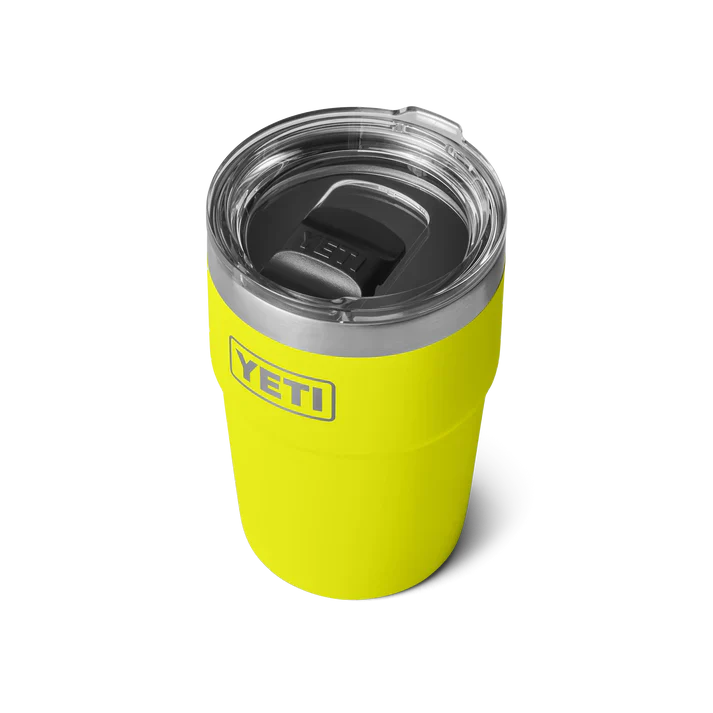 Yeti Rambler 16 oz Stackable Insulated Cup - Firefly Yellow | Durable & Portable Drinkware