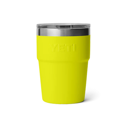 Yeti Rambler 16 oz Stackable Insulated Cup - Firefly Yellow | Durable & Portable Drinkware