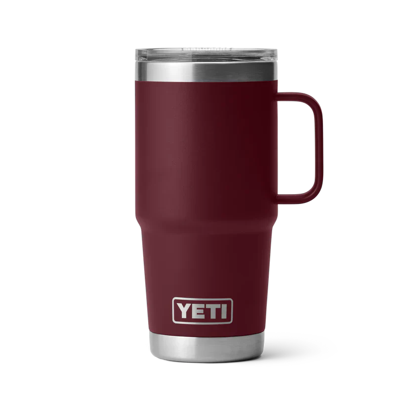 Yeti Rambler 20oz (591ml) Travel Mug with Leak-Resistant Stronghold Lid - Insulated Stainless Steel Tumbler for Hot & Cold Drinks