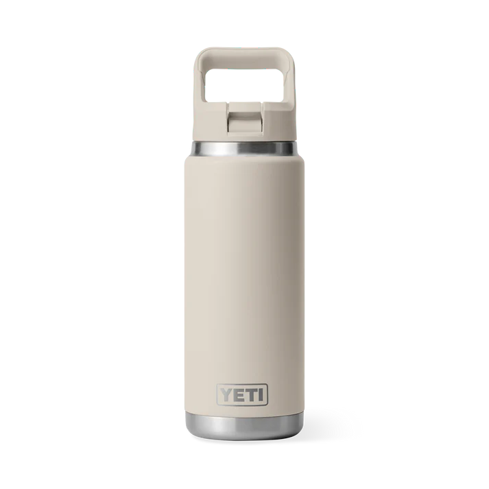 Yeti Rambler® 26oz (769 ml) Insulated Stainless Steel Water Bottle with Straw Cap - Perfect for Outdoor Adventures and Daily Hydration