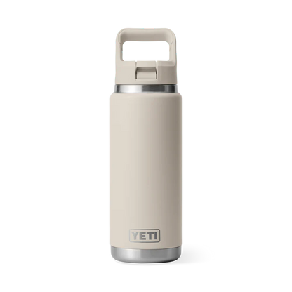 Yeti Rambler® 26oz (769 ml) Insulated Stainless Steel Water Bottle with Straw Cap - Perfect for Outdoor Adventures and Daily Hydration