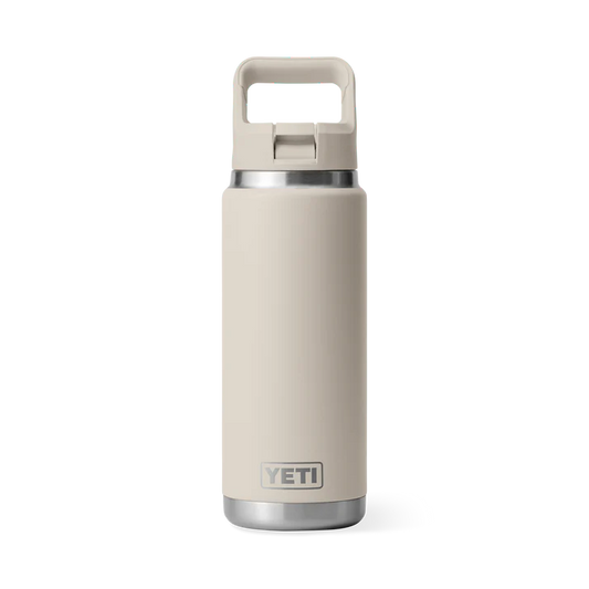 Yeti Rambler® 26oz (769 ml) Insulated Stainless Steel Water Bottle with Straw Cap - Perfect for Outdoor Adventures and Daily Hydration
