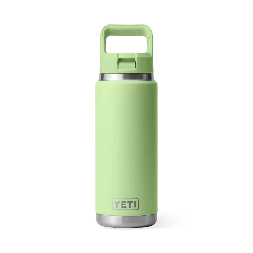 Yeti Rambler® 26oz (769 ml) Insulated Stainless Steel Water Bottle with Straw Cap - Perfect for Outdoor Adventures and Daily Hydration