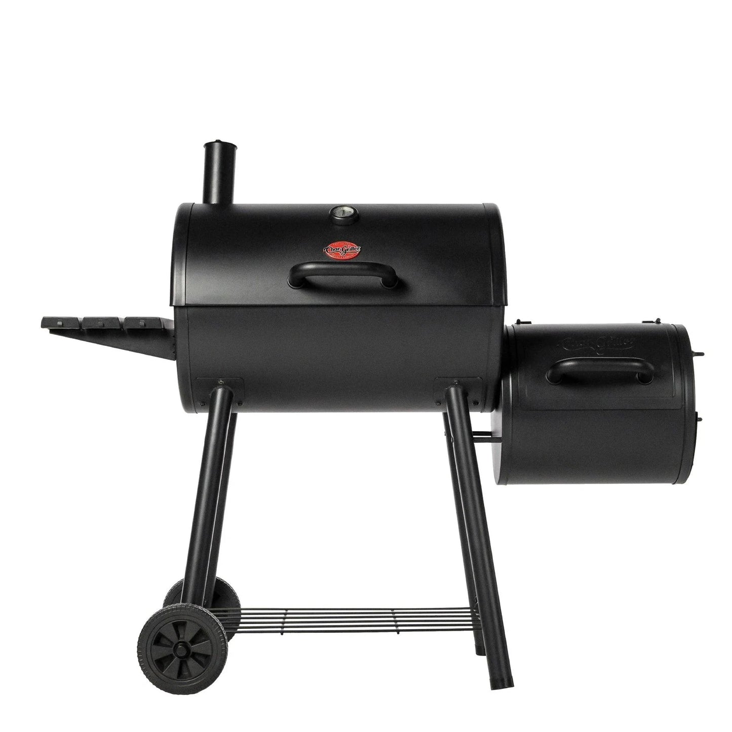 Char-Griller Smokin' Pro Barrel Grill and Offset Smoker - Perfect for Backyard BBQ Enthusiasts