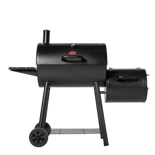 Char-Griller Smokin' Pro Barrel Grill and Offset Smoker - Perfect for Backyard BBQ Enthusiasts