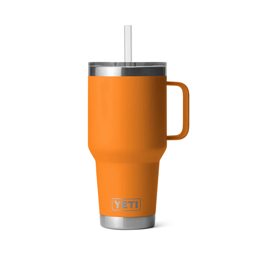 Yeti Rambler 35oz (1 Litre) Insulated Straw Mug - Perfect for Cold Beverages and Travel