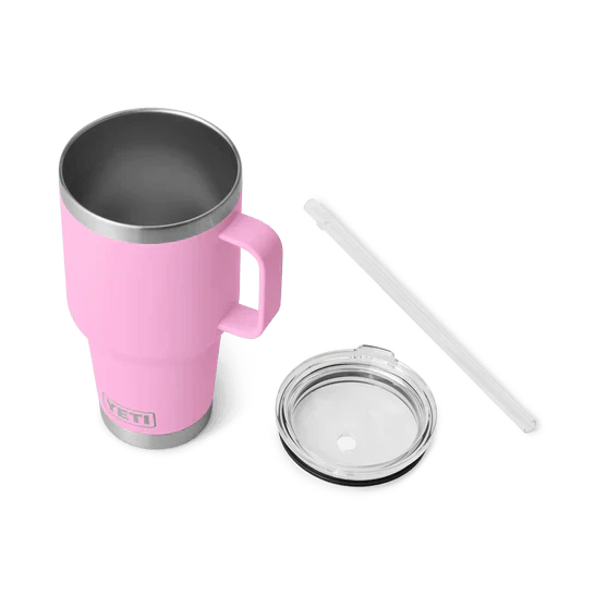 Yeti Rambler 35oz (1 Litre) Insulated Straw Mug - Perfect for Cold Beverages and Travel