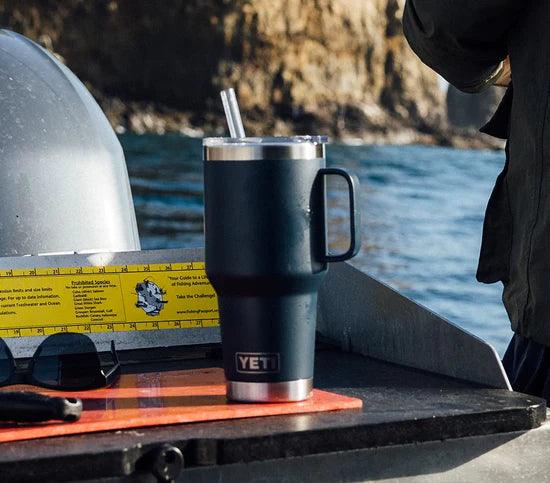 Yeti Rambler 35oz (1 Litre) Insulated Straw Mug - Perfect for Cold Beverages and Travel