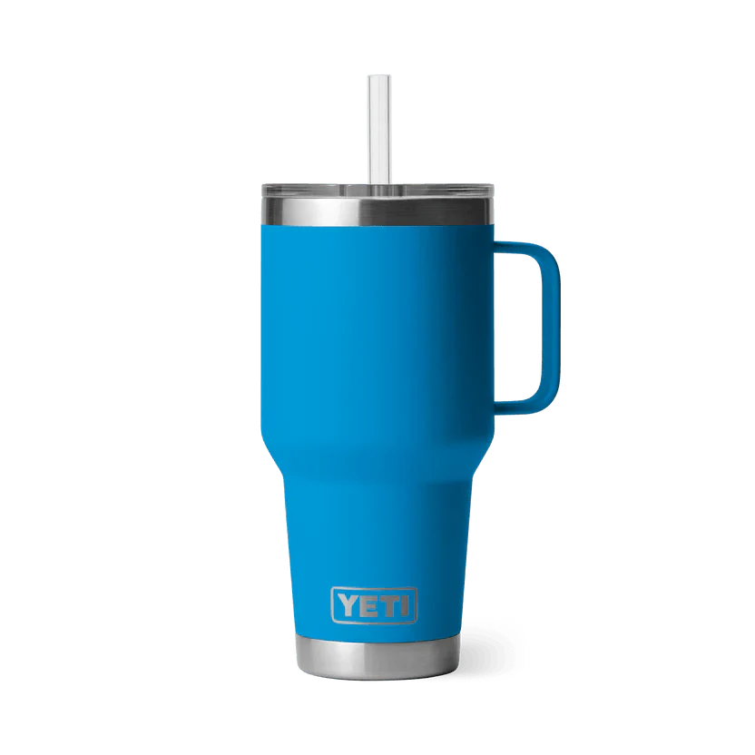 Yeti Rambler 35oz (1 Litre) Insulated Straw Mug - Perfect for Cold Beverages and Travel