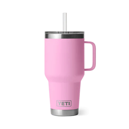 Yeti Rambler 35oz (1 Litre) Insulated Straw Mug - Perfect for Cold Beverages and Travel