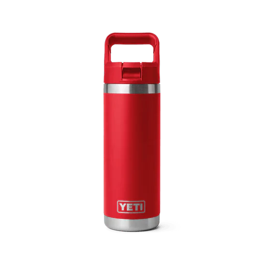 Yeti Rambler 18oz Insulated Stainless Steel Water Bottle with Straw Cap - Perfect for Hydration On-the-Go