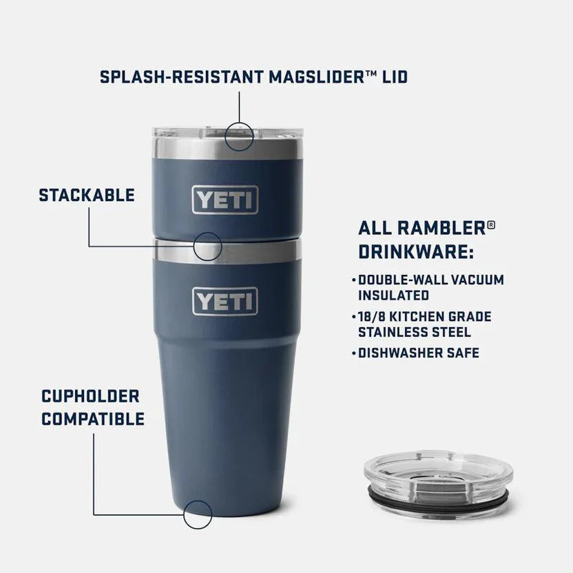 Yeti Rambler 20oz (591ml) Stackable Insulated Tumbler - Durable & Dishwasher Safe Cup