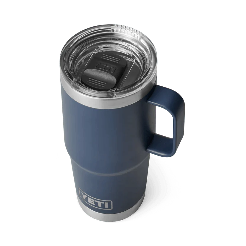 Yeti Rambler 20oz (591ml) Travel Mug with Leak-Resistant Stronghold Lid - Insulated Stainless Steel Tumbler for Hot & Cold Drinks