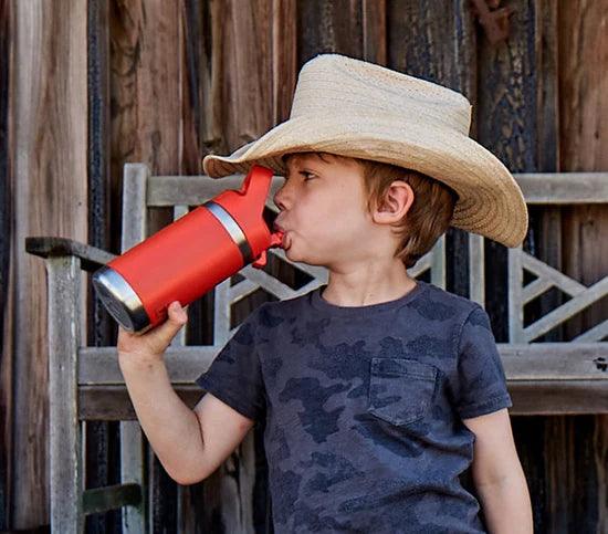 Yeti Rambler Jr. 12oz (354ml) Kids' Insulated Stainless Steel Water Bottle with Straw Cap - Durable, Leak-Resistant, Dishwasher Safe