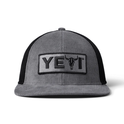 Yeti Steer Flat Brim Corduroy Cowboy Hat - Grey