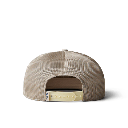 Yeti Built for the Wild Tan/Navy Open Seas Rope Flat Brim Hat